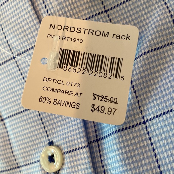 NWT Lorenzo Uomo Button Down - Regular Fit - No Wrinkle - 16.5 34/35 - Picture 4 of 4